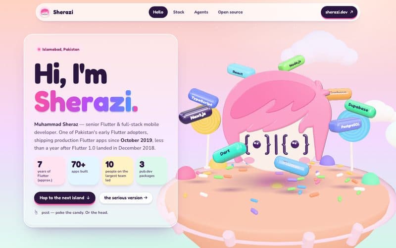 Candy — experimental version of this site