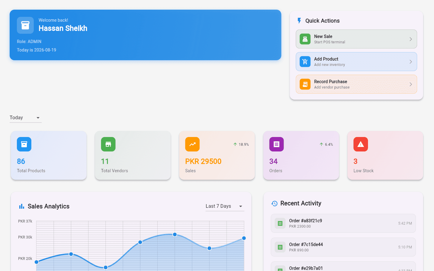 EasyStock — application screenshot
