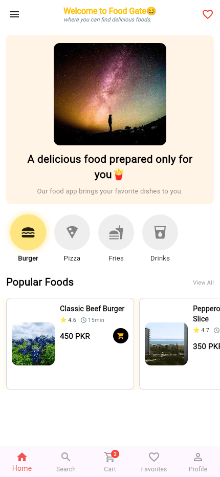 Food Gate — app screenshot