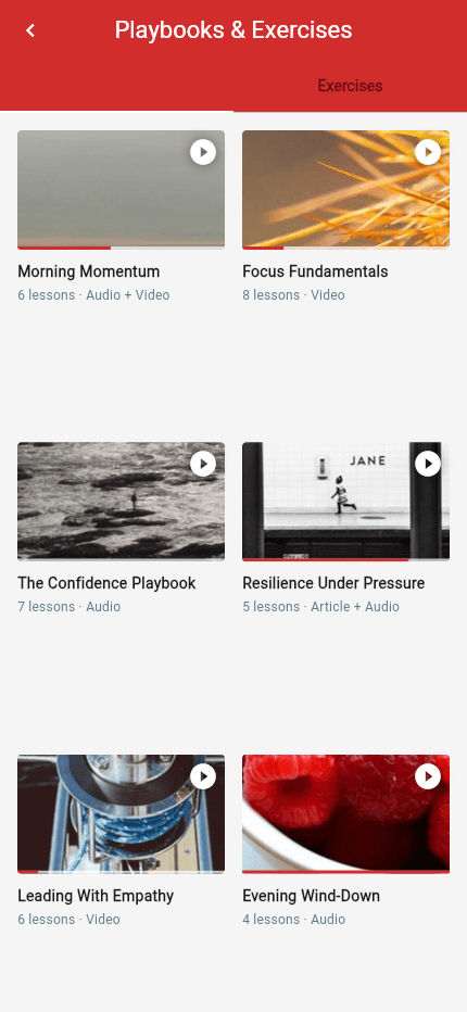 Learning Management System — app screenshot