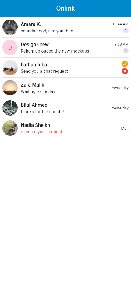 Onlink — app screenshot