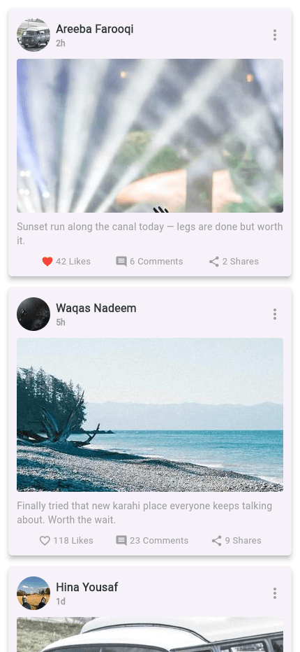 Plural Social App — app screenshot